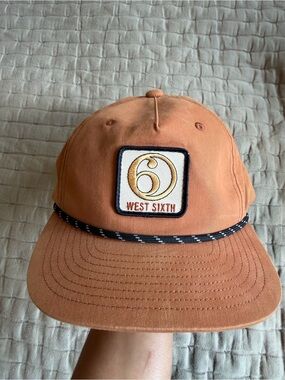 NWOT West Sixth Brewing Brown Cord SnapBack Hat
